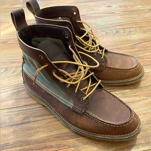 LIKE NEW* Men’s Red Wing Weekender Canvas Moc Copper Rough&Tough Boots Size 9.5D